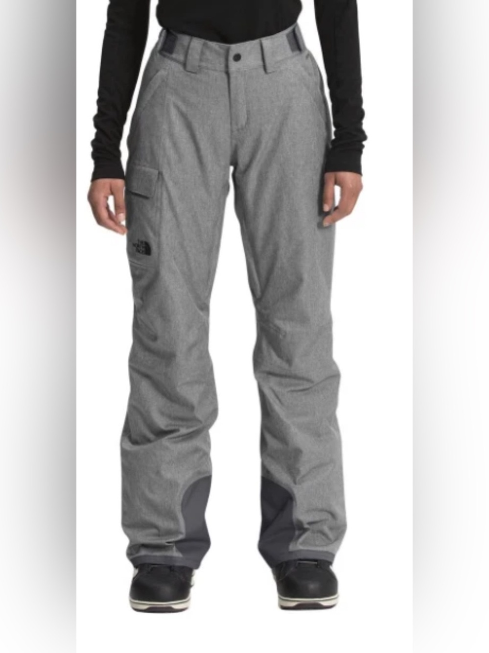 The North Face Womens Freedom Insulated Ski Snow Pants Heather Gray XXL